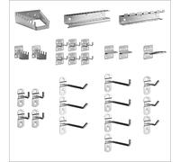 Güde 40768 Lot de 28 porte-outils Argenté, 200 mm x 75 mm x 190 mm