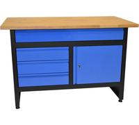 GÜDE Etabli GW 3/1 - 120 x 60 cm - 1 porte - 4 tiroirs 40471