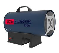 Güde GH 18-0 Souffleur de Chauffage au gaz sans Fil - 30 KW - Brûleur en Acier Inoxydable - Allumage piézoélectrique - Réducteur de Pression - sans Batterie ni Chargeur - Bleu