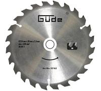 GÜDE Lame de scie carbure 254 x 30 mm - scies G55258 - G55173 - G55269 55163