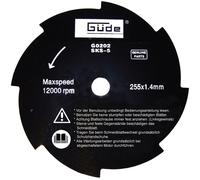 GÜDE Lame métallique 8 dents pour débroussailleuse - 255/8Z 94034