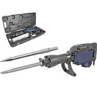 Güde Meißelhammer MH 1600 (1600 W, Schlagenergie 50 J, 30 mm 6-kant Werkzeugaufnahme, Flach- und Spitzmeißel 400 mm, Metallgehäuse, Dauerbetriebfunktion, Kabelläge 5 m, Transportkoffer mit Rollen)