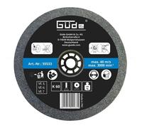GÜDE Meule abrasive pour touret G55272 et G55237 - 200 x 25 mm - grain 60 55533