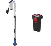 Güde Pompe de pluie sans fil RFP 12-201-04 (débit 1500 l/h, hauteur de refoulement max. 11 m, raccord de tuyau, batterie 2 Ah, chargeur, réglage télescopique) & 1220 12-20 GAP, 24 W, 12 V, noir