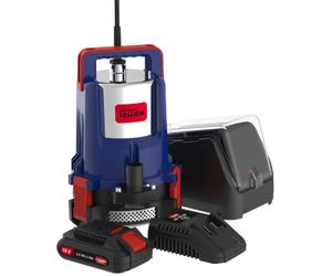 GÜDE Pompe immergée pour eaux claires a accu KTP 18-201-23 avec chargeur 58568