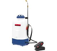 Güde SG 18-201-23 R Pulvérisateur à dos sans fil (18 V, réservoir 15 l, lance de pulvérisation télescopique 600-1000 mm en aluminium, sangle de transport, buse réglable en laiton pour jet