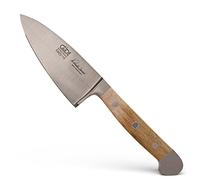 Güde Solingen - Couteau à Fromage à pâte Dure Couteau à Fromage forgé, 10 cm, Bois de chêne de Baril, Alpha-CHÊNE DE Baril - Double mitre, fabriqué à la Main en Allemagne