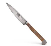 Güde Solingen - Couteau à Lard forgé, 10 cm, Bois de chêne de Baril, Alpha-FASSEICHE - Couteaux d'office, Double mitre, fabriqué à la Main en Allemagne E764/10 Marron