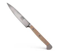 Güde Solingen - Couteau à larder forgé, 10 cm, bois de sycomore, ALPHA-PLATANE - Couteaux d'office, double mitre, fabriqué à la main en Allemagne, Marron