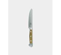 Güde Solingen - Couteau à Steak Porterhouse Lisse forgé, 12 cm, Bois d'olivier, Alpha-Olive - Double mitre, fabriqué à la Main en Allemagne