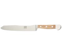 Güde Solingen - Couteau à viande Jumbo forgé, 21 cm, bois d'olivier, ALPHA-OLIVE - double mitre, fabriqué à la main en Allemagne