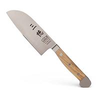 Güde Solingen - Couteau Santoku forgé, 14 cm, bois d'olivier, ALPHA-OLIVE - double mitre, fabriqué à la main en Allemagne
