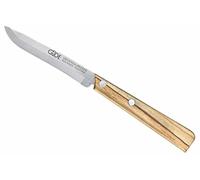 Güde Solingen - Couteau Utilitaire en Bois avec Bord dentelé, 11 cm, UNI, Bois d'olivier