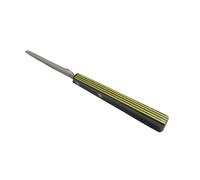 Güde Solingen - Couteau Utilitaire Jaune/Noir avec Bord dentelé, 10 cm, UNI, Pom