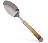 Güde Solingen - Cuillère de Table forgée, 9 cm, Bois d'olivier, Alpha-Olive - mitre Double, fabriqué à la Main en Allemagne