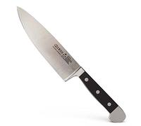 GÜDE Solingen - petit couteau de chef forgé, 16 cm, POM black, ALPHA - double mitre, fabriqué à la main en Allemagne