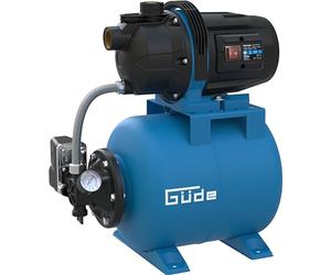 Güde Station d'eau domestique HWW 6035 (600 W, capacité de la chaudière : 19 l, volume de refoulement : 3200 l/h, hauteur de refoulement max. 35 m, hauteur d'aspiration max. 7 m, roue noryl, réservoir