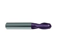 Gühring Gühring Fraise à rayon DIN6527 VHM FIRE Z2 Tige HA 2 mm Quantité:1