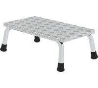 Günzburger Échelon de travail 1 marche Échelon H.200mm Aluminium - Tôle striée - 50031