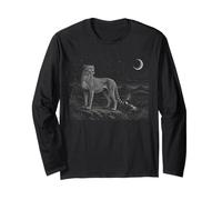 Guépard Nature Lover Ciel étoilé Vintage Wildlife Graphic Manche Longue