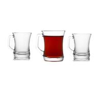 Gürallar Artcraft zpl404 Zen+ Lot de 3 verres à thé avec anse pour latte macchiato cacao Cay Bardagi Kulplu