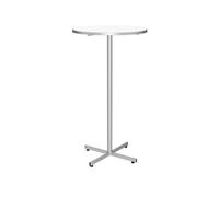Guéridon restauration H 107 cm x D 60 cm - Klass - plateau blanc