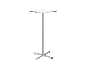 Guéridon restauration H 107 cm x D 60 cm - Klass - plateau blanc