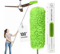 GÜTEWERK DUSTR Plumeau Télescopique 252 cm de Long - Miracle en Microfibre pour Poussière - Extensible Magique