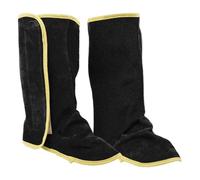 Guêtres de soudure en cuir de vachette - Bottes de protection résistantes pour le travail des métaux, confort de sécurité, protections résistantes à la chaleur pour hommes