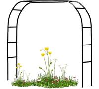 GueTTO Arche de Jardin en métal 120cm 140cm 200cm 240cm 300cm 350cm Large Arche de Mariage Arceau à Rosiers Plante Grimpantes, Arche à Rosiers Exterieur Arche de Jardin,W180*H220cm