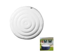 Gugxiom Couvercle Spa Intex 4 Places 140 cm, Couvercle de Spa Pliable | Économie d'énergie, Étanche à la poussière, de Spa Gonflable pour Tous Les spas Ronds pour 4 Personnes