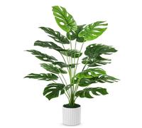 Guheake Grande Plante Monstera Artificielle d'intérieur pour Sol, Maison, Bureau, Ferme, Chambre à Coucher 71 cm
