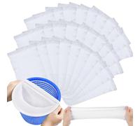 GUIANLOU 30 PCS Chaussette Skimmer Piscine Chaussettes De Skimmer De Piscine Pool Skimmer Socks Filtre Skimmer Piscine Élastique Chaussettes d'Écumeur De Piscine pour Emprisonner Feuilles,Écume