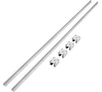 Guidage linéaire - 2 pièces de 2 200 mm - Profilé en acier au carbone et aluminium