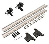 Guidage parallèle - Système de rails de guidage - Réglable de 0 à 710 mm - Pour scies sauteuses et scies circulaires - Coupes précises et répétables - Travail du bois - Kit de connexion de rails