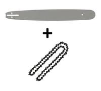 Guide 20 pouces (50 cm) avec chaîne 76 maillons pour tronçonneuse