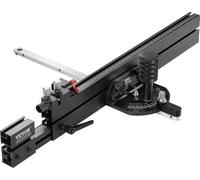 Guide à onglets de précision, fente standard 19 x 9,5 mm, guide à onglets en alliage d'aluminium pour scie circulaire à table avec grille de 48 à 89 cm, 15 butées angulaires, piston à ressort réglable