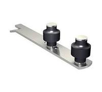 Mantion Guide bas à sceller 1092V – réglable horizontal – porte coulissante – 2 olives Zytel Ø45mm
