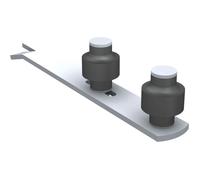 Mantion Guide bas à sceller 1092V – réglable horizontal – porte coulissante – 2 olives Zytel Ø45mm
