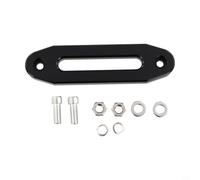 Guide-câble en aluminium robuste pour treuils tout-terrain, plaque de guidage de corde lisse, revêtement noir, construction robuste, montage rapide, compatible avec les câbles synthétiques pour des