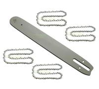Guide-chaîne 37 cm 1,6 mm 0,325" 62 TG + 4 chaînes compatibles avec chaîne de tronçonneuse Stihl MS261 MS271