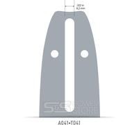 Guide-chaîne OREGON 180SDEA041 DOUBLE GUARD 18" guide 45 cm 1,3 mm 3/8" chaîne 1,3 mm rainure