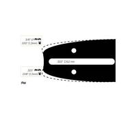 Guide Chaine Tronçonneuse Aeg 40cm 3/8 Lp .050 (1,3mm).