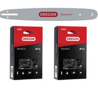 Guide-chaîne VersaCut Kombo d'Oregon + 2x chaîne de tronçonneuse 40 cm 3/8" LP 1,3mm 56 TG ( 561660 )