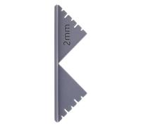 Guide d'angle de finition pour documents - Triangle gris - 2 mm | Alignement du papier, résultats de coupe soignés