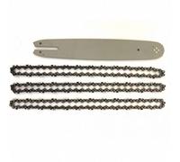 Guide de 35cm + 3 Chaînes de tronçonneuse - Compatible avec Stihl MS170, MS171, MS180, MS181-50 Maillons Entraîneurs - Pas 3/8 LP - Jauge 1,1 mm