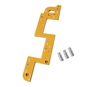 Guide de canal de routeur avec configuration d ' armoire, Gold | Modèle marqué pour référence de disposition, guides incurvés intégrés, routeur de garniture, travail de canal