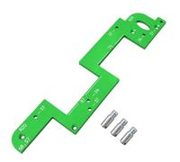 Guide de canal de routeur avec configuration d ' armoire, Green | Modèle marqué pour référence de disposition, guides incurvés intégrés, routeur de garniture, travail de canal