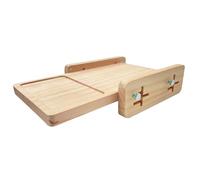 Guide de coupe à pain - Outil de coupe horizontal avec bac à miettes, coupe-pain réglable, accessoires de cuisson de cuisine durables, guide de lame précis, parfait pour la pâte saure, les gâteaux