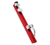 Guide de Coupe Réglable en Aluminium pour Scie Circulaire, Métal Bois | Base de Serrage, Usage Bricolage et Fraisage, Précision pour Professionnels et Amateurs, Rouge